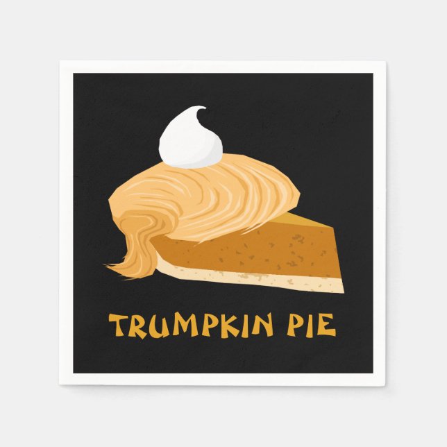 Servilleta De Papel Funny Donald Trump Trumpkin Pie (Anverso)