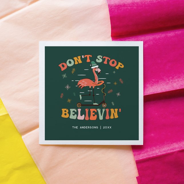 Servilleta De Papel Funny Flamingo | Festividad de Navidades personali (Subido por el creador)