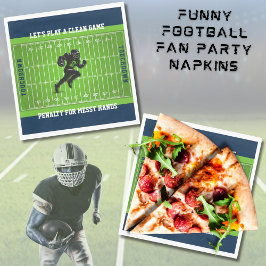 Servilleta De Papel Funny Football Tailgate Game Day Party Napkins
