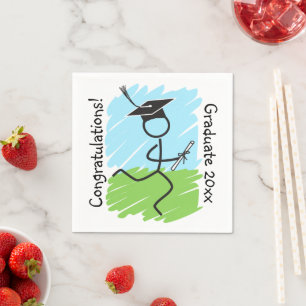 Servilleta De Papel Funny Graduation Runner © - Cross Country, Track