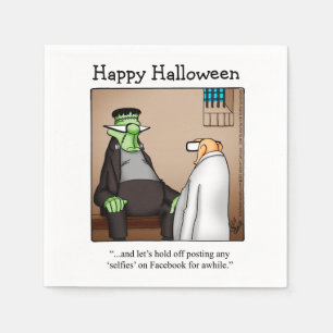 Servilleta De Papel Funny Halloween Cocktail Napkins