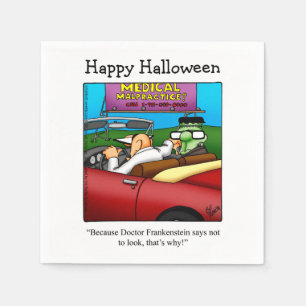 Servilleta De Papel Funny Halloween Cocktail Napkins