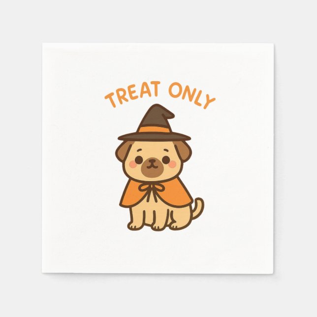 Servilleta De Papel Funny Halloween Dog Lover Paper Napkins (Anverso)