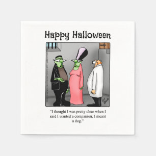 Servilleta De Papel Funny Halloween Humor Fiesta Napkins