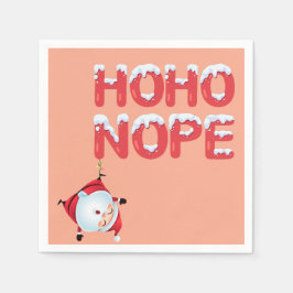 Servilleta De Papel Funny Ho Ho Nope Christmas