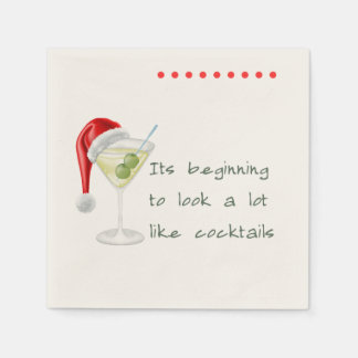 Servilleta De Papel Funny Holiday Cocktail Napkin