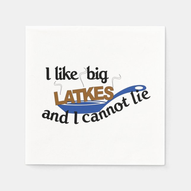 Servilleta De Papel Funny Jewish Latke Hanukkah (Anverso)