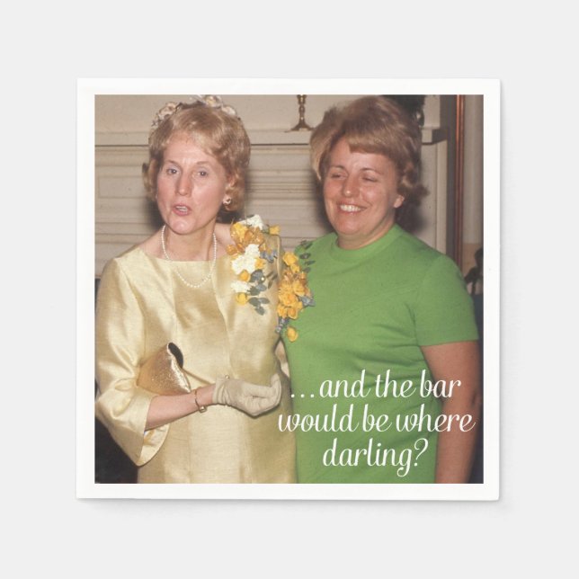 Servilleta De Papel Funny Ladies Cocktail Napkins (Anverso)