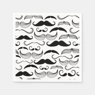Servilleta De Papel Funny Mustache Design