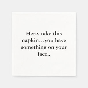 Servilleta De Papel Funny Napkin Text
