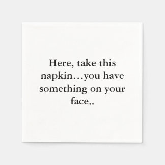 Servilleta De Papel Funny Napkin Text