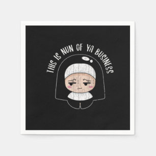 Servilleta De Papel Funny Nun De Tu Diseño De Negocio