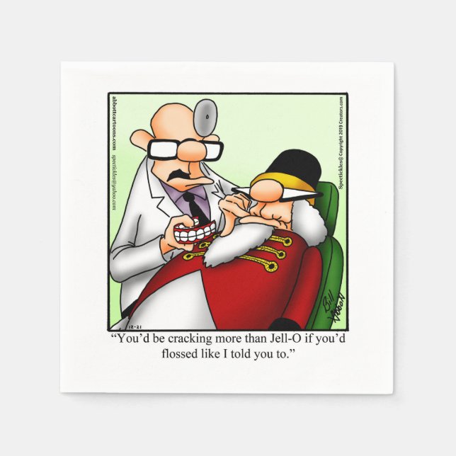 Servilleta De Papel Funny Nutcracker Humor Fiesta Napkins (Anverso)