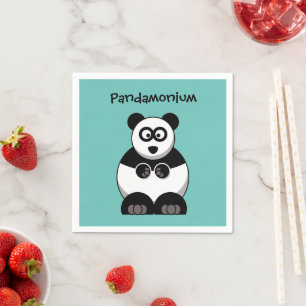 Servilleta De Papel Funny Pandamonium Panda Personalizado, Cute Stress