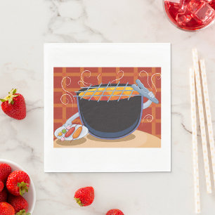 Servilleta De Papel Funny Personalizado BBQ Grill con canciones y broc