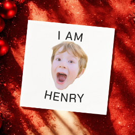 Servilleta De Papel Funny Personalizado Face Napkins Cumpleaños Party