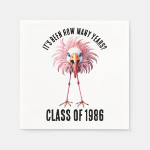 Servilleta De Papel Funny Personalizado Flamingo School School Class R