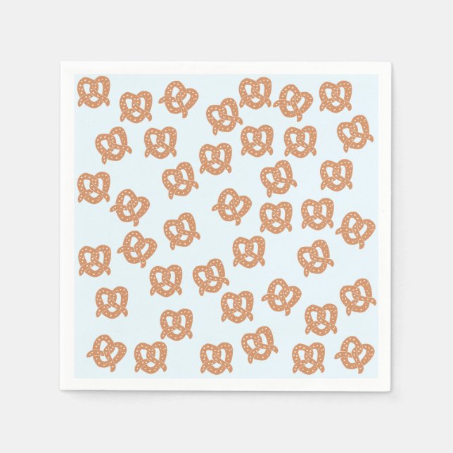 Servilleta De Papel Funny Pretzel Paper Napkins (Anverso)