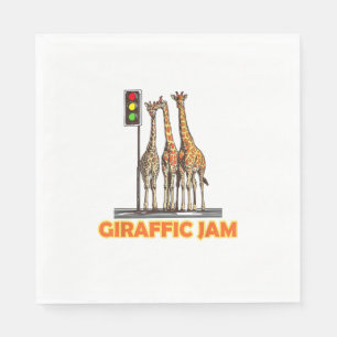 Servilleta De Papel Funny Pun Giraffe Jam
