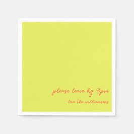Servilleta De Papel Funny Quote Introvert Humor Custom Chartreuse