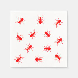 Servilleta De Papel Funny Red Ants Backyard Cookout BBQ Grill Picnic