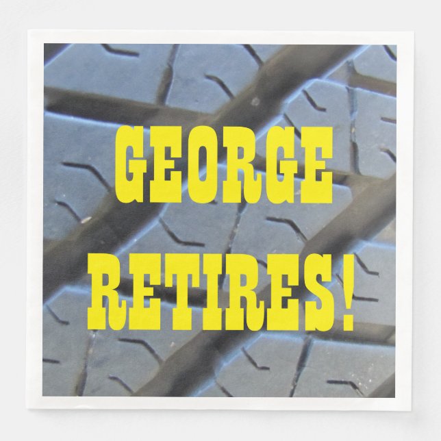 Servilleta De Papel Funny Retirement Fiesta Napkins (Anverso)