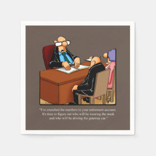 Servilleta De Papel Funny Retirement Humor Fiesta Napkins