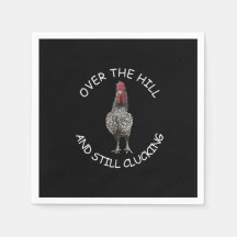 Funny Rooster Sobre La Colina Todavía Atrapado Fie