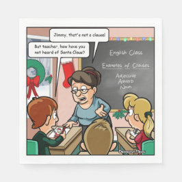 Servilleta De Papel Funny Santa Claus Pun Navidades Fiesta Napkins