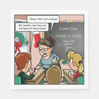 Servilleta De Papel Funny Santa Claus Pun Navidades Fiesta Napkins