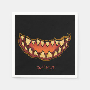 Servilleta De Papel Funny Scary Jack o'lantern Thunder_Cove