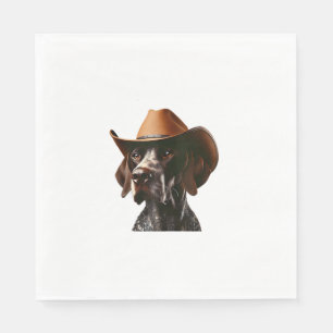 Servilleta De Papel Funny Sheriff Dog Shirt Alemán Puntero Perro Mamá 