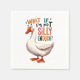 Servilleta De Papel Funny Silly Goose Kids Party Napkins