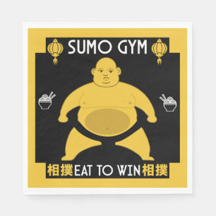 Servilleta De Papel Funny Sumo Wrestler