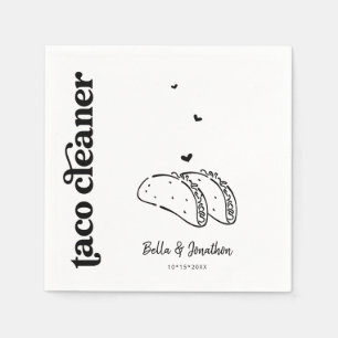 Servilleta De Papel Funny Taco Cleaner Boda Napkin