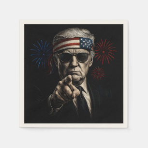 Servilleta De Papel Funny Trump Golfo De Estados Unidos 2025 4 De Juli