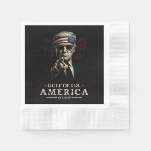 Servilleta De Papel Funny Trump Golfo De Estados Unidos 2025 4 De Juli