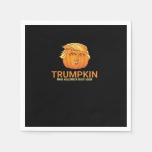 Servilleta De Papel Funny Trumpkin de Halloween - Caída hace que Hallo