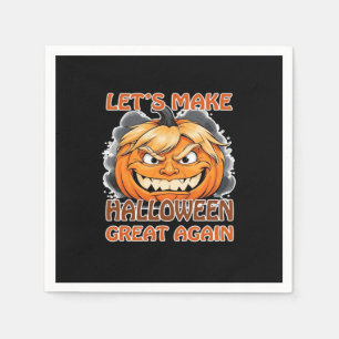Servilleta De Papel Funny Trumpkin - Hagamos que Halloween sea grande