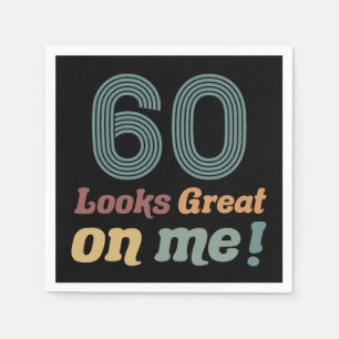 Servilleta De Papel Funny Vintage 60 cumpleaños