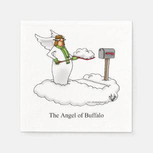 Servilleta De Papel Funny Winter Buffalo Cocktail Napkins