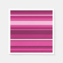 Servilleta De Papel Fuschia stripes
