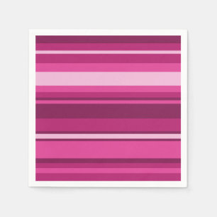 Servilleta De Papel Fuschia stripes
