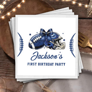 Servilleta De Papel Fútbol 1 cumpleaños Napkins