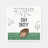 Fútbol Baby Shower Napkins | Ducha de fútbol