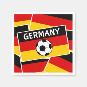 Servilleta De Papel Fútbol Bandera de Alemania