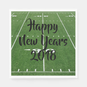 Servilleta De Papel Fútbol Feliz Año Nuevo