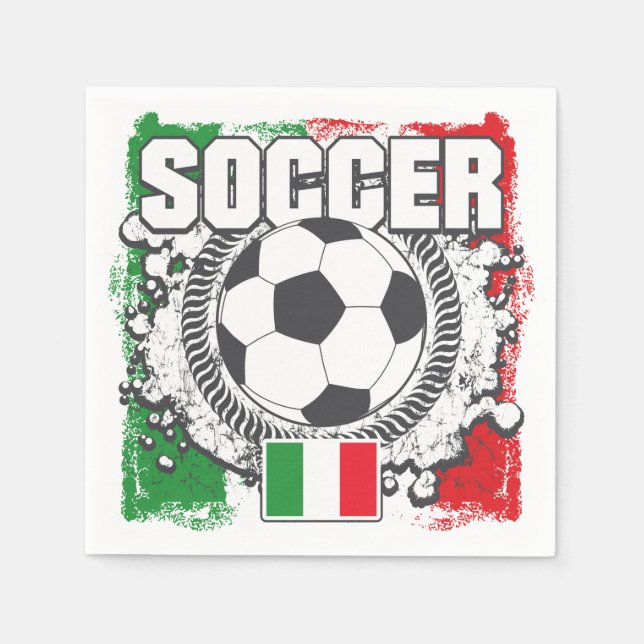 Servilleta De Papel Fútbol Italia (Anverso)