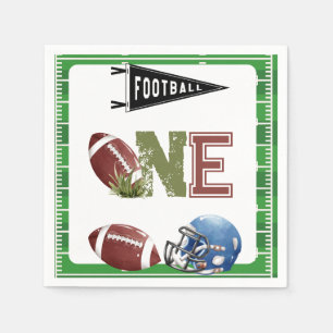 Servilleta De Papel Fútbol Primer Año Abajo Cumpleaños