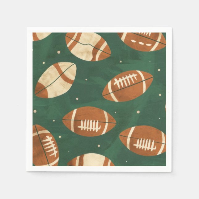 Servilleta De Papel Fútbol Touchdown Boy  (Anverso)